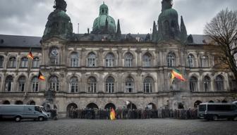 Fremde beschädigen Flagge am Kasseler Rathaus